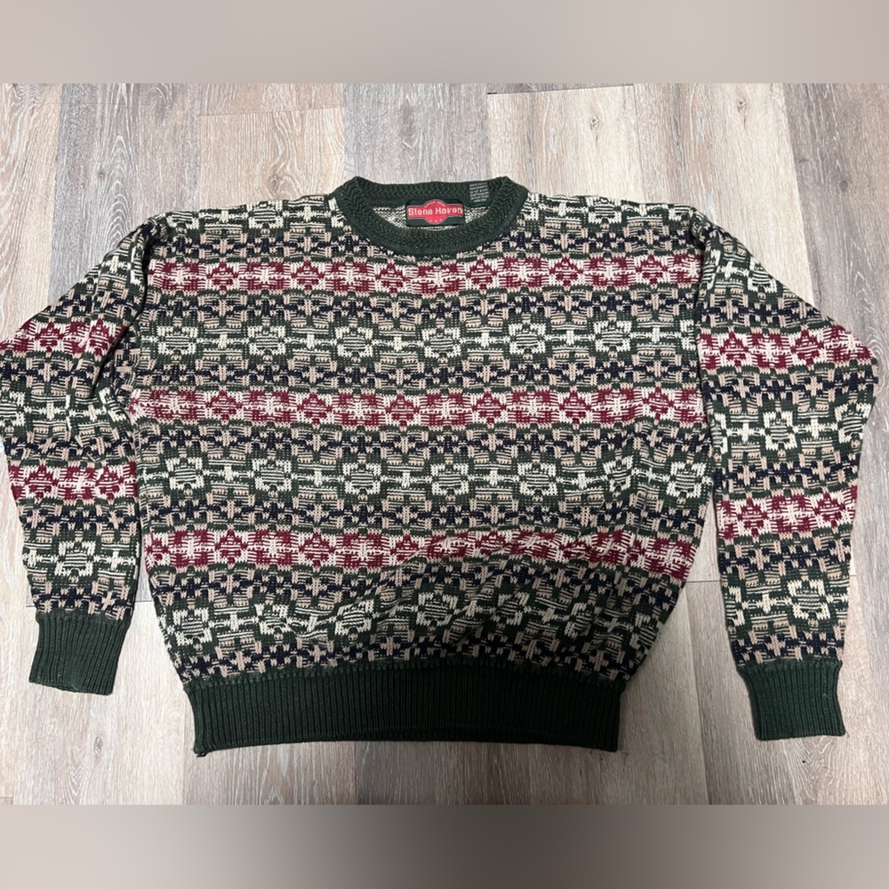 A knitted sweater